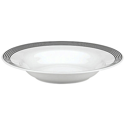 kate spade new york Concord Square Pasta Bowl, White/Black kate spade new york Concord Square Pasta Bowl, White/Black